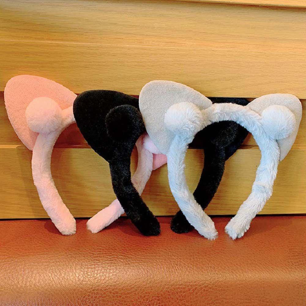 1 Băng Đô Tai Mèo Bằng Lông Nhung Dễ Thương Xinh Xắn