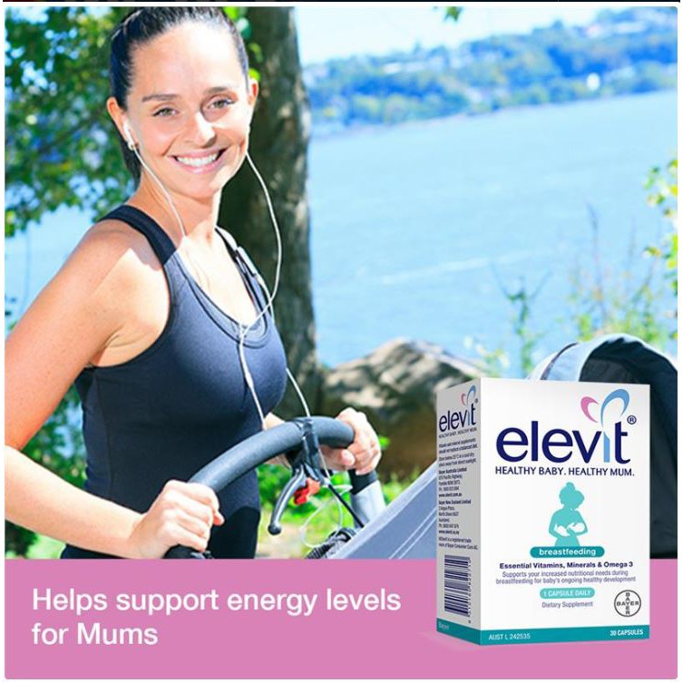 Elevit Breastfeeding bổ sung Vitamin cho phụ nữ sau sinh và cho con bú - hộp 60 viên