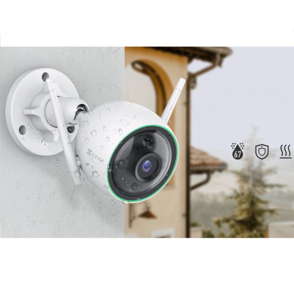 Camera ngoài trời ezviz C3N 2MP 1080p - quay đêm có màu, chống nước IP67, thuật toán AI phát hiện người, bảo hành 2 năm