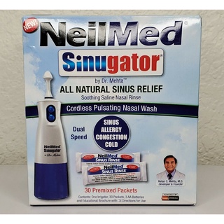 Máy rửa mũi NeilMed Sinugator + 30 gói muối