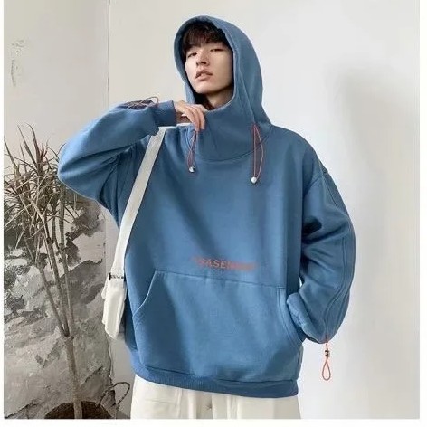 Áo hoodie vải lông cừu dày giữ ấm thiết kế đơn giản dễ phối thời trang thu đông size M-2XL dành cho nam | BigBuy360 - bigbuy360.vn