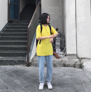 Áo thun trơn tay lỡ