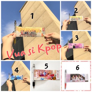 Bút bi kéo bts/bt21/blackpink mẫu mới