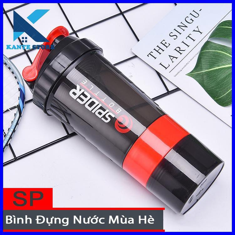 ❤️GIÁ XƯỞNG❤️ Bình Lắc Shaker Tập GYM 3 Ngăn Tiện Dụng 500 Ml B03