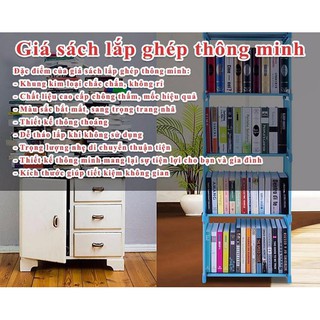 Kệ sách 4 tầng