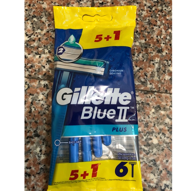 Dao cạo râu Gillette Blue 2 (5 tặng 1)/ BIC lưỡi kép 3 (5 tặng 2)