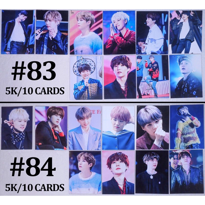 (Có sẵn) Sale set card  SUGA BTS giá rẻ 5