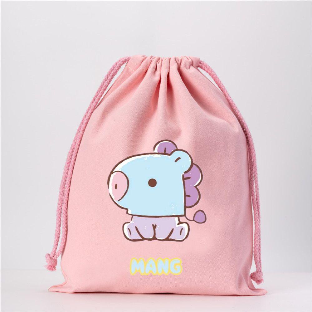 UUMIR Túi Vải Dây Rút Hoạ Tiết Hoạt Hình BT21