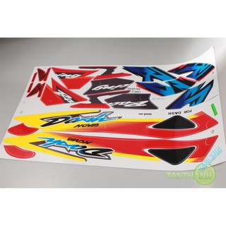 Tem Nova Dash 125 Thailand Đỏ trắng tím dời 2001