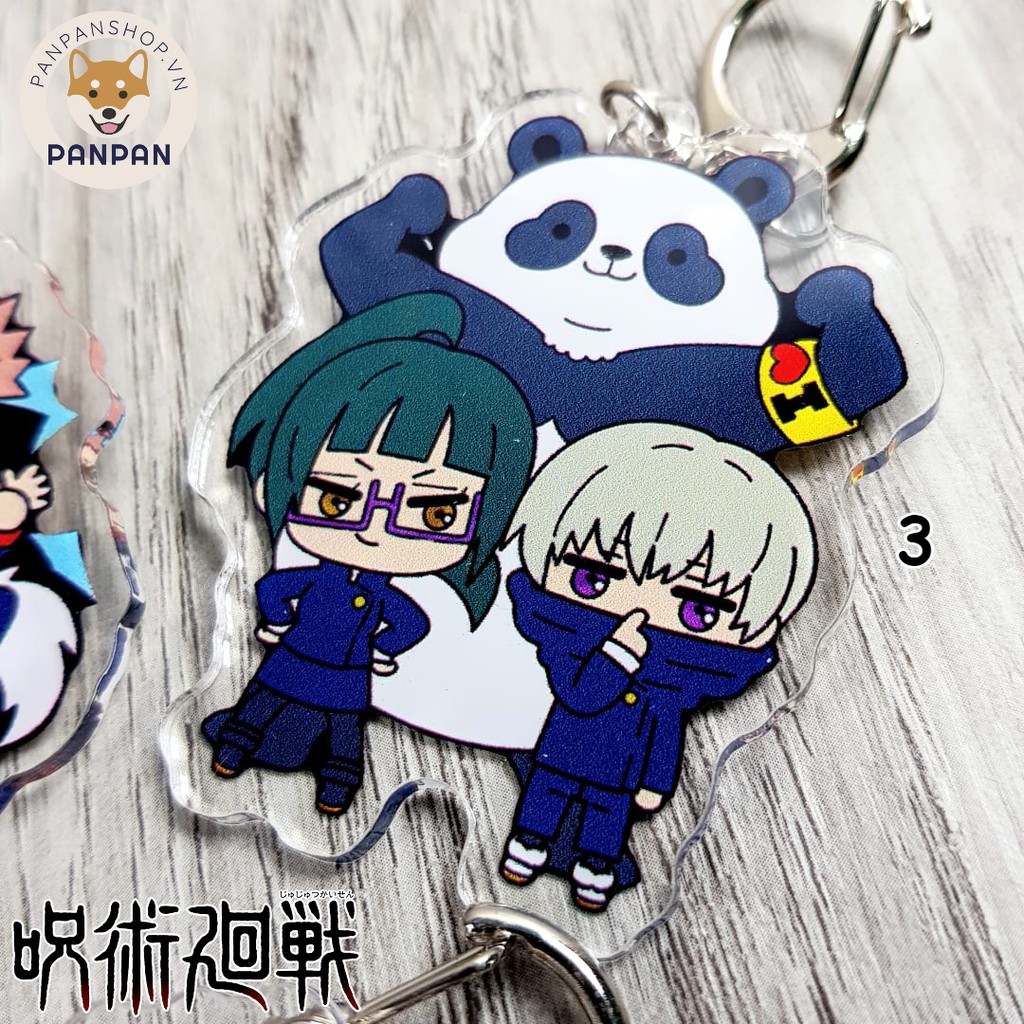 Móc Khoá Anime Mica Acrylic Jujutsu Kaisen Chibi couple (6m)
