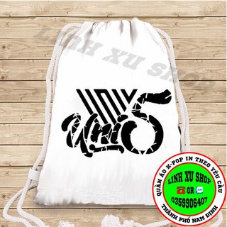 Balo dây rút UNI5 -nhóm nhạc vpop  in theo yê cầu