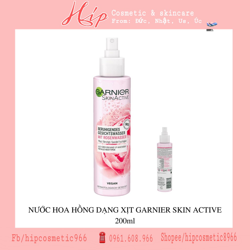 NƯỚC HOA HỒNG DẠNG XỊT GARNIER SKIN ACTIVE