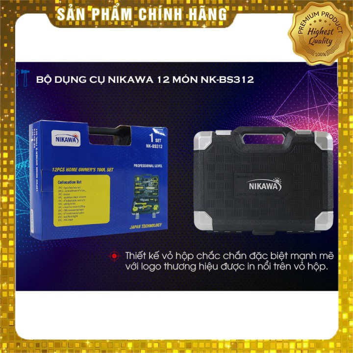 Bộ dụng cụ 12 món đa năng Nikawa NK-BS312 VẬN CHUYỂN SIÊU RẺ