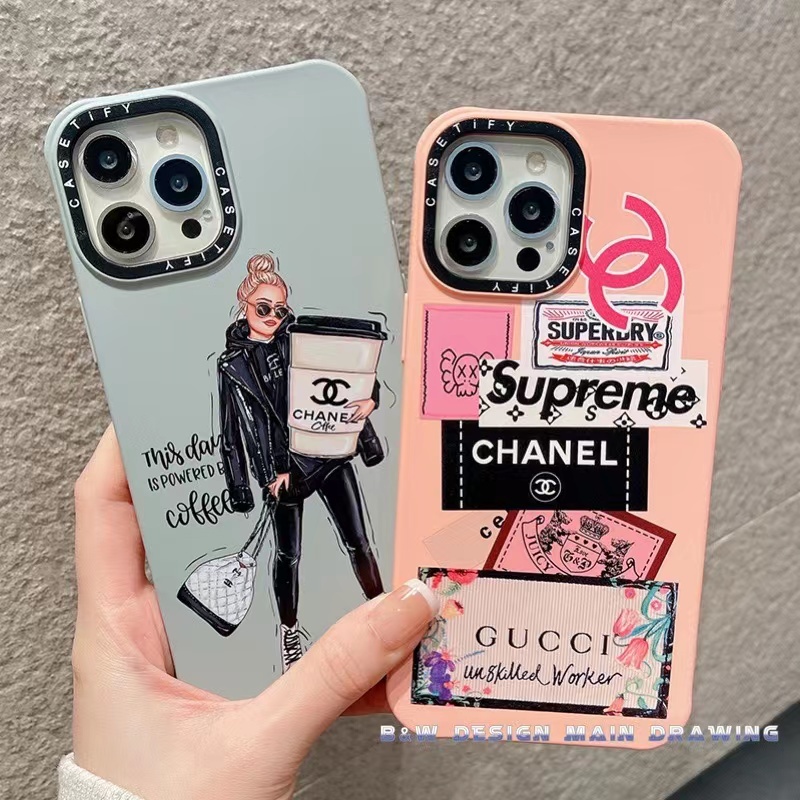 Ốp Điện Thoại Silicon Mềm Chống Sốc In Hình Nhãn Thời Trang Cho iPhone 13 12 11 Pro MAX XR IX XS MAX 7 8 Plus