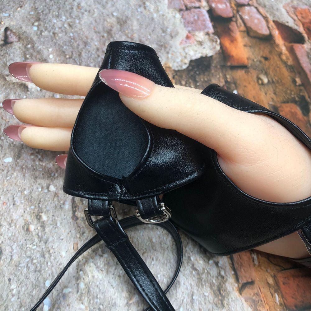 Găng Tay Da Pu Màu Trơn Phong Cách Lolita Hàn Quốc Cho Nữ