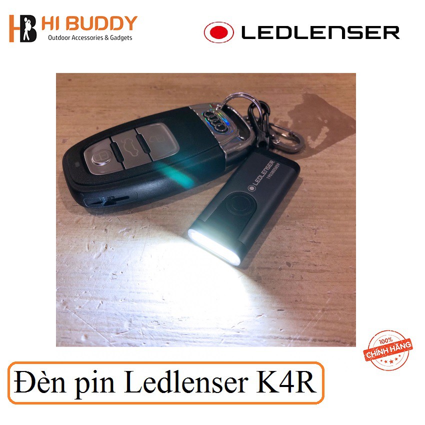 Đèn pin Ledlenser K4R - Đèn pin bỏ túi - đèn pin móc khóa - nhỏ gọn - có sạc lại