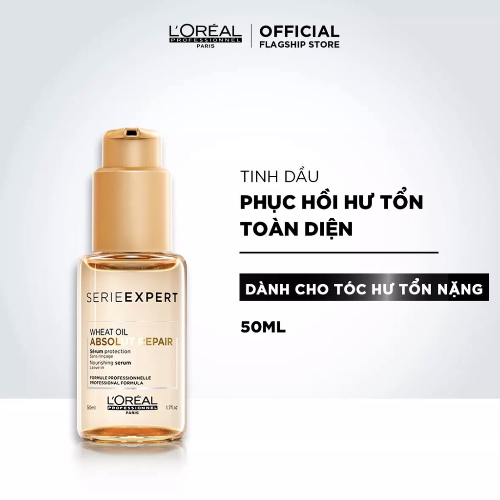 L'ORÉAL DẦU DƯỠNG TÓC - TINH DẦU DƯỠNG TÓC LOREAL SERIE EXPETR ABSOLUT REPAIR 50ML CHÍNH HÃNG