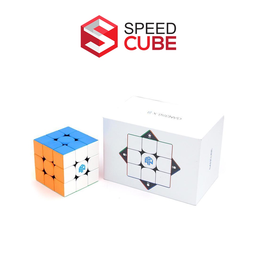 Rubik 3x3 GAN 356 XS Stickerless/Viền đen, Rubik 3x3x3 Nam Châm Chính Hãng Gan - Shop Speed Cube