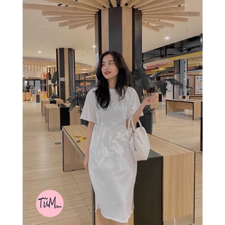 Váy xuông form rộng basic trơn 2 màu