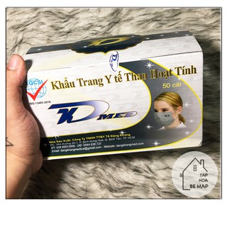 Khẩu trang y tế 4 lớp than hoạt tính KDMED