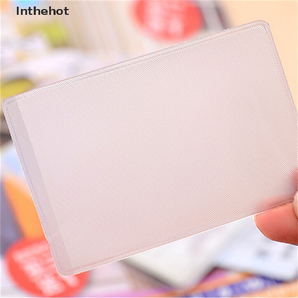 Bộ 10 Thẻ ID Bằng Nhựa PVC Trong Suốt Tiện Dụng