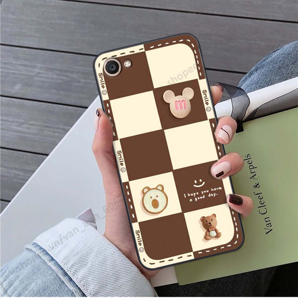 Ốp lưng Vivo V5 / V5 Plus / Y67 hình gấu, kẹo dễ thương cute