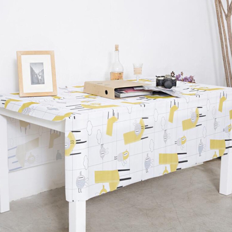 Khăn Trải Bàn Chống Thấm Nước Chịu Nhiệt Tốt Họa Tiết Hoạt Hình
