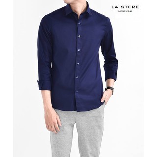 Sơ mi màu xanh Navy vải oxford cực sang