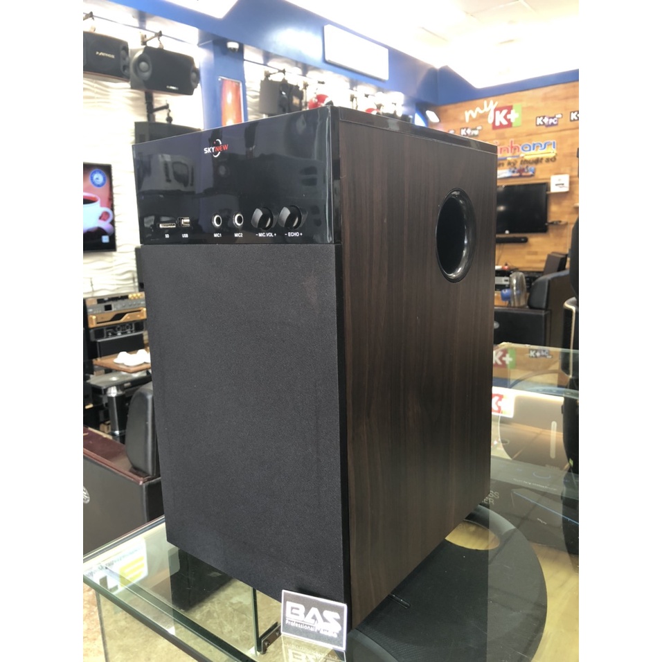 Loa tivi Isky SKN 325, vân gỗ, loa Bluetooth, công suất max 150W, tặng kèm mic hát karaoke