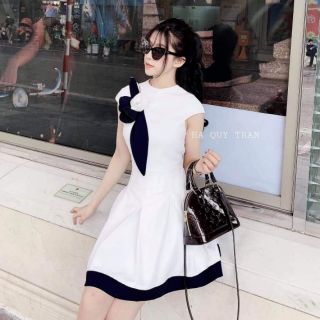 Đầm chữ A đính 3 hoa