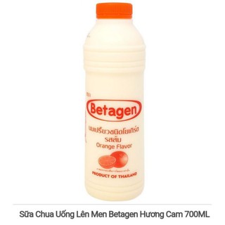 Lô 2 chai sữa chua uống betagen cam/tự nhiên 700ml