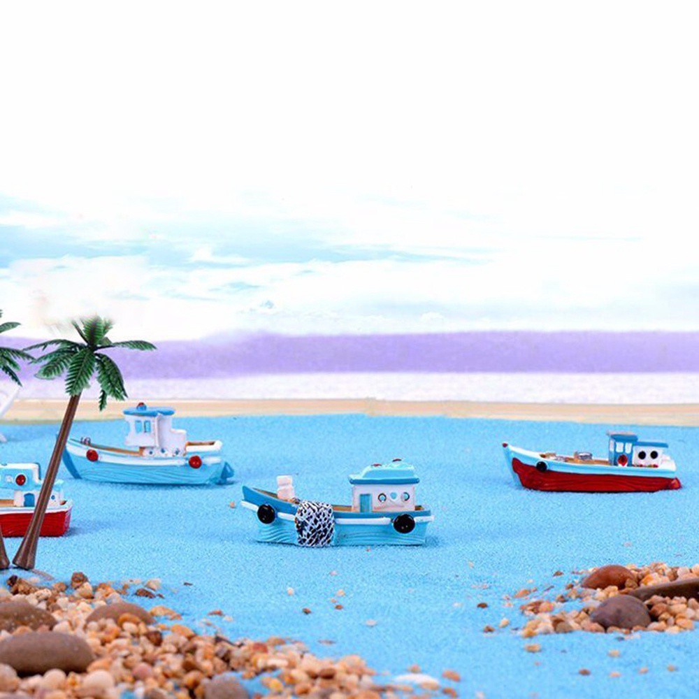 Epoch Đồ trang trí Thuyền Buồm Bằng Nhựa Resin Thủ Công Trang Trí Tiểu Cảnh / Bể Cá / Sân Vườn Diy