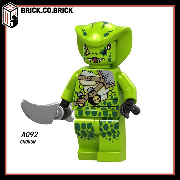 Lego Ninja Phantom Đồ Chơi Lắp Ráp Minifigure Và Non Lego Nhân Vật Hồ Ly Samurai Akita Zane Nya Kai Jay A090-A097