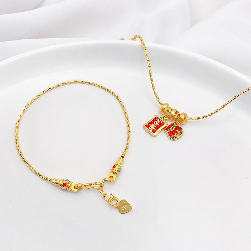 Vòng Đeo Tay Chuỗi Hạt Màu Vàng Lì Có Thể Điều Chỉnh Màu Sắc