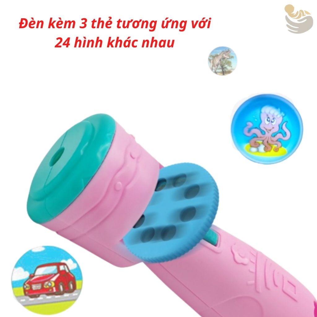 Đèn Pin Máy Chiếu 24 Hình Cho Bé Yêu Thỏa Sức Khám Phá Vừa Chơi Vừa Học, Đèn Pin 3D Nhiều Chủ Đề Shop Mẹ Mốc