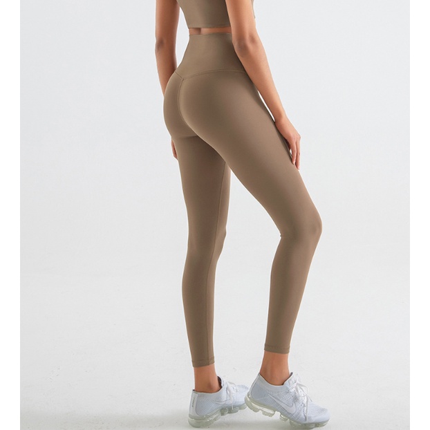 Quần Tập Yoga Lưng Cao Dáng Chữ T Có Túi Sau Lưng