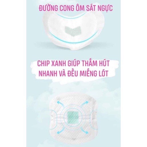 Miếng Lót Thấm Sữa Dùng 1 Lần Vcoool, Miếng Dán Chắc Chắn, Thiết Kế Ôm Sát Babibu - MLTS