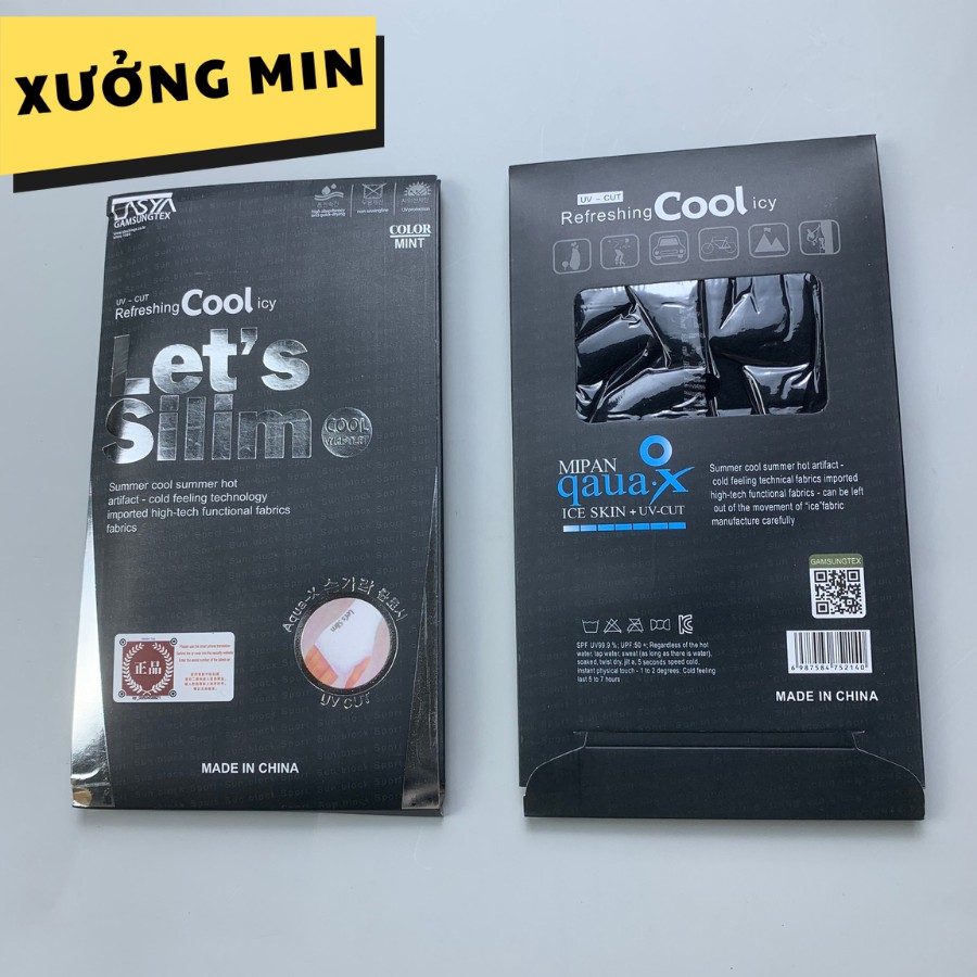 Găng tay chống nắng full box, Tất dài đeo tay nam nữ thể thao XƯỞNG MIN