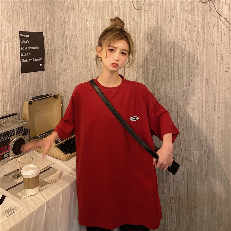 Áo Thun Tay Ngắn Dáng Rộng Màu Sắc Ngọt Ngào Cho Nữ | BigBuy360 - bigbuy360.vn