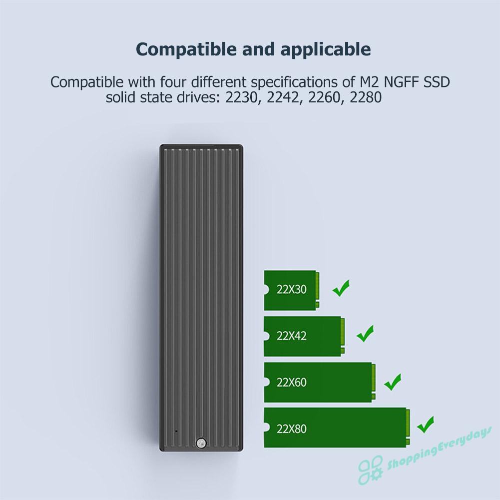 ORICO Vỏ Ổ Cứng Ngoài Sv Orico M2Pv-C3 Type-C M.2 Nvme Ssd Usb3.1 10gbps