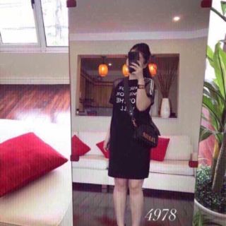 Đầm Suông Thể Thao Phối Tay Lưới