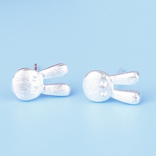 [ Bạc S925 ] Bông Tai Nụ Bạc - Hình Con Thỏ  - Khuyên Tai Bạc Ý S925 Hàn Quốc - Hoa Tai Bạc - Kuns Accessories