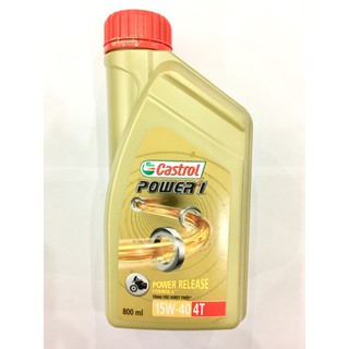 Dầu nhớt xe số Castrol Power1 15W40 4T 800 mL