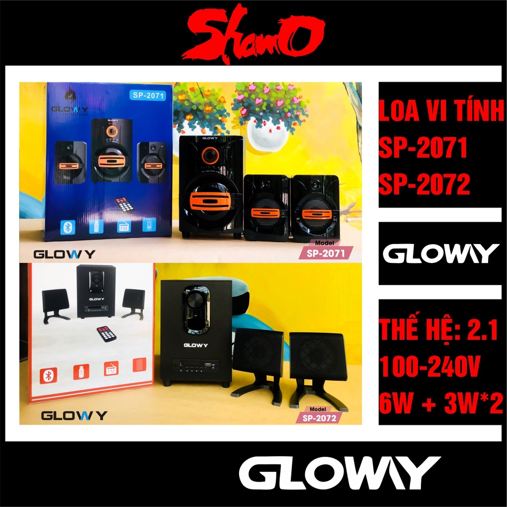 Loa vi tính 2.1 Gloway chính hãng bảo hành 12 tháng – Có tích FM + Bluetooth ...