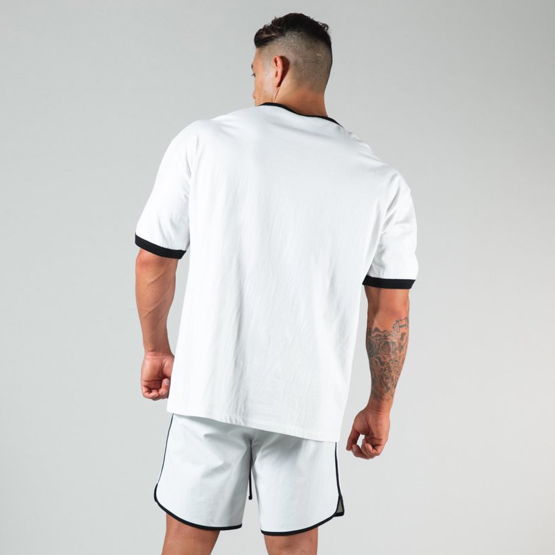 Áo Thun Cotton Tay Ngắn Dáng Suông Thoải Mái Thời Trang Cho Nam Size M-3XL