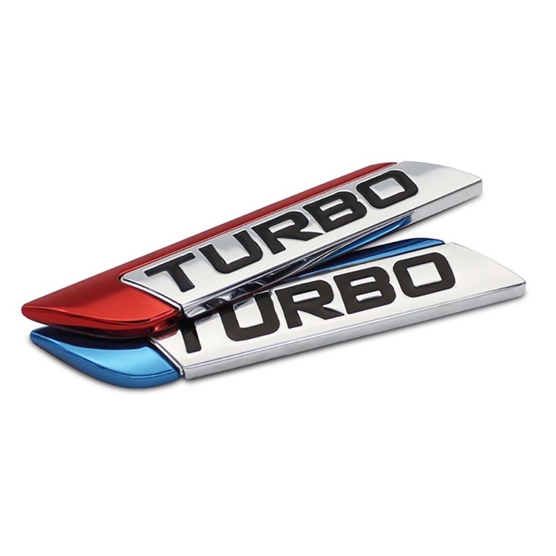 TURBO Miếng Dán Logo 3d Bằng Kim Loại Cho Xe Ô Tô