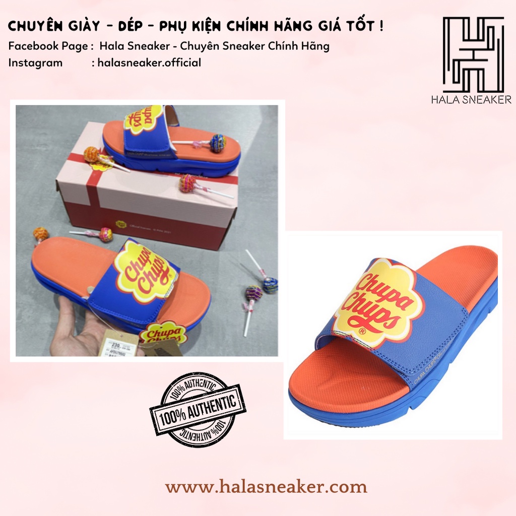 Dép Chính Hãng Shoopen X Chupa Chups - Dép Quai Ngang AFDU79S02 Authentic Slides - Hala Sneaker