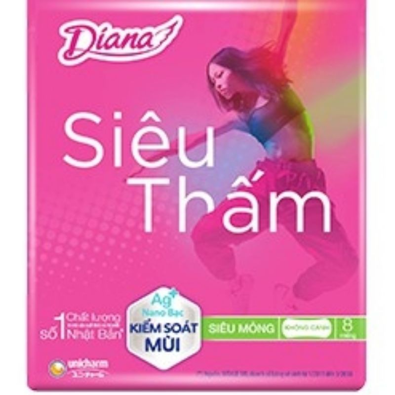 băng vệ sinh diana không cánh siêu thấm chính hãng