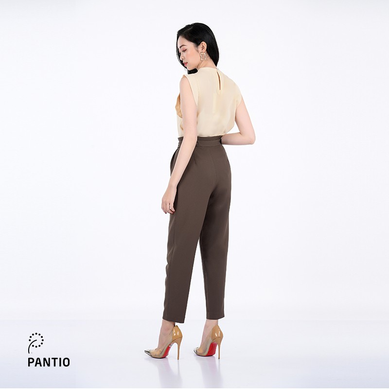 Quần lửng nữ chất liệu Thô dáng ống đứng FQL5444 - PANTIO