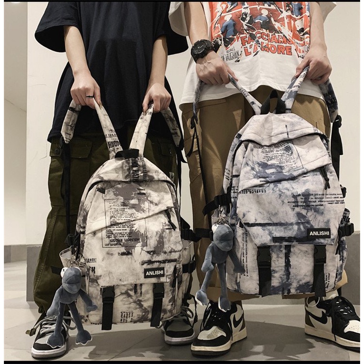 Balo đi học nam nữ ulzzang đựng Laptop Loang cho học sinh style Hàn Quốc unisex Mohana MH288